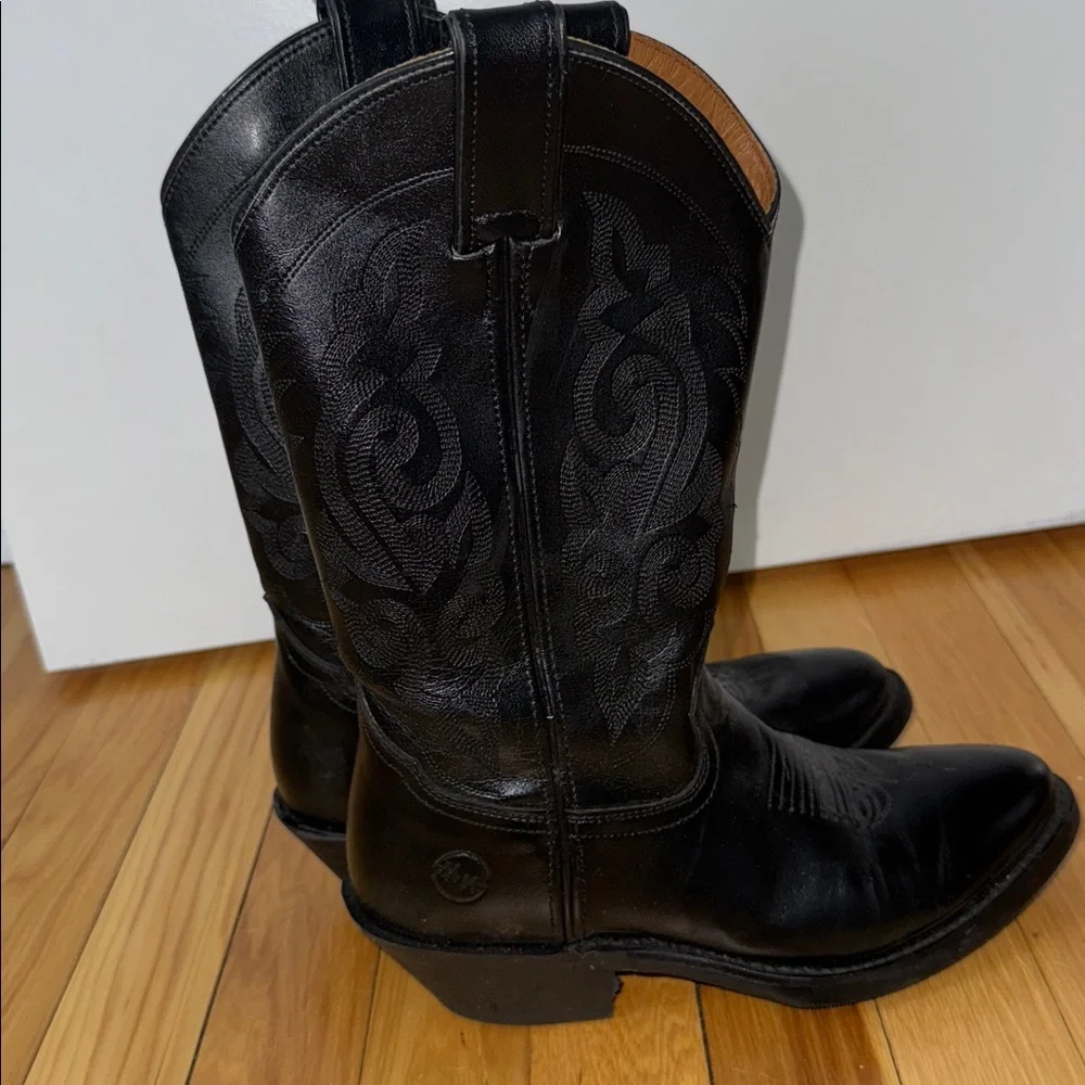 Black Leather Cowboy Boots Women’s Size 6.5 - Picture 9 of 9